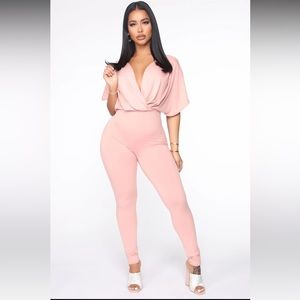 “That’s the Spirit” Fashion Nova Mauve pink Jumpsuit